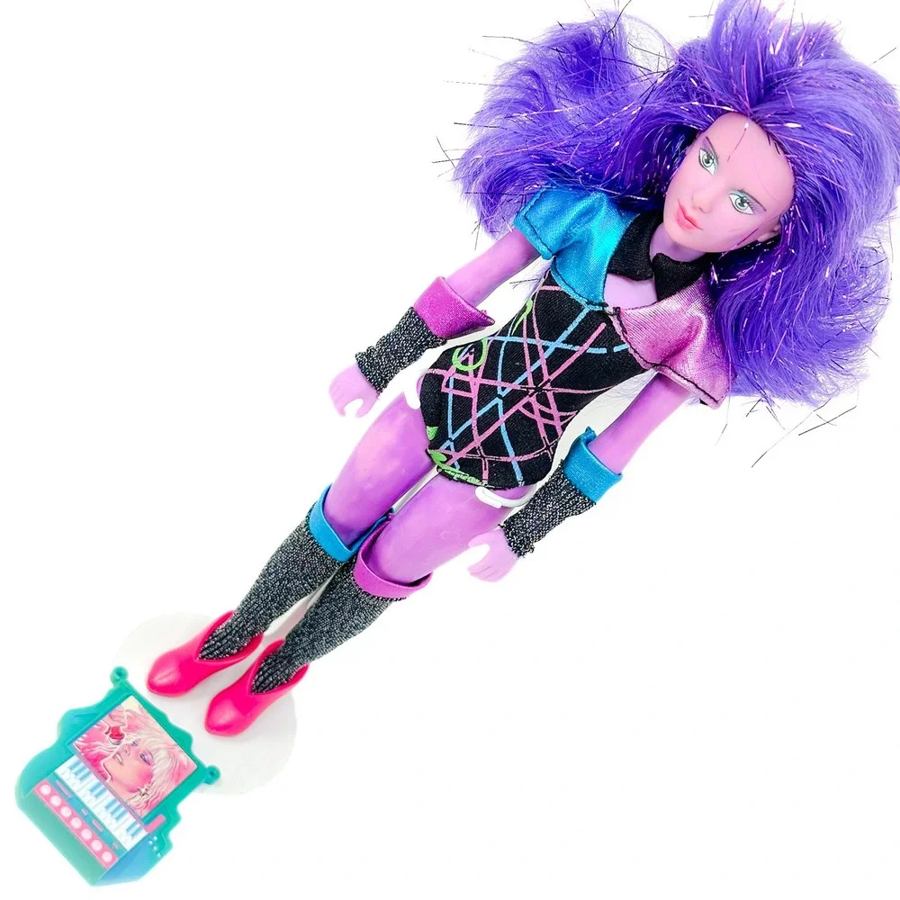 Hasbro Jem and the Holograms Synergy Doll 1986 Purple Hair Vintage Rock Star Toy
